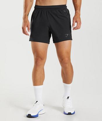 Gymshark Apex 5" Perform Shorts Herr Svarta | SE 3502YXF